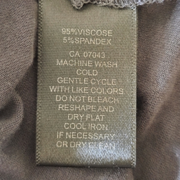 Cable & Gauge Charcoal Women's Blouse With Open Sleeves Size Med - Picture 4 of 5